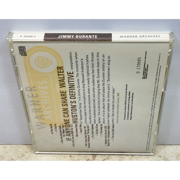 Jimmy Durante As Time Goes By CD Best of 12 Songs BMG 1993 September Song - Picture 6 of 6